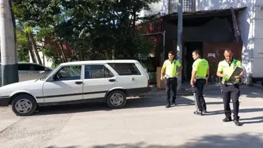 Sakarya'da Çekme Belgeli Araç Yakalandı