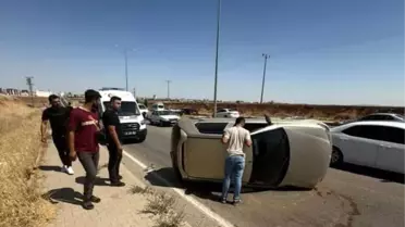 Adıyaman'da Takla Atan Araçta 1 Yaralı
