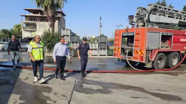 Serik'te Yangın Söndürüldü