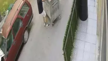 Yatağan'da Çöp Konteyneri Kaçıştı, Vatandaş Durdurdu