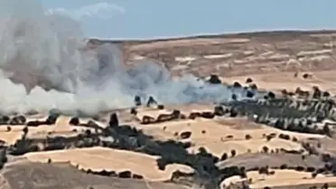 Çanakkale'de Tarım Arazisinde Yangın