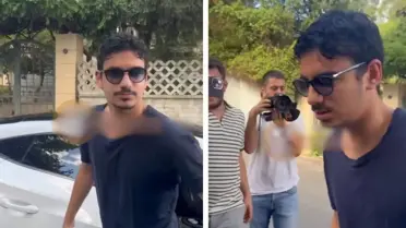 Mehmet Ali Erbil'in oğlu babasının nikahına gelirken düşme tehlikesi geçirdi! İşte o anlar