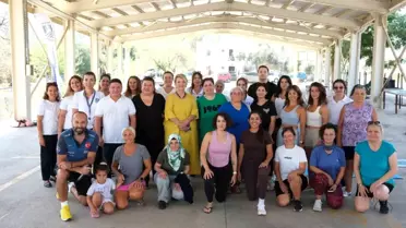 Bodrum'da Çiftlik Kadın Yaşam Merkezi'nde Açık Hava Spor Günü Etkinliği