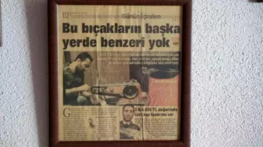 Güdül'de El Sanatlarıyla Bıçak Üretimi