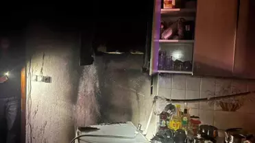 Gönen'de Ev Yangını Kontrol Altında