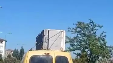 Karabük'te Buzdolabı Taşıyan Araç Ceza Yedi