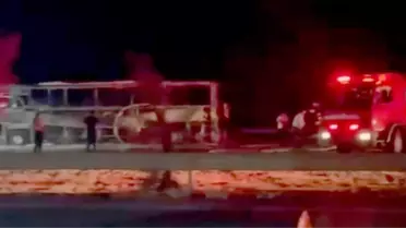 Gaziantep'te Otobüs Yangını