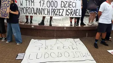 Polonya-İsrail Maçında Protesto