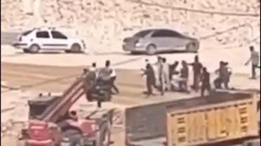 Şanlıurfa'da şantiye savaş alanına döndü!