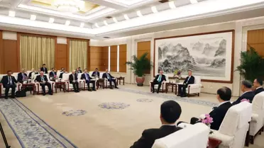 Cumhurbaşkanı Erdoğan, Çin Komünist Partisi Siyasi Büro Sekreteri Say Çi ile bir araya geldi
