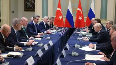 Cumhurbaşkanı Erdoğan, Rusya Devlet Başkanı Putin ile bir araya geldi / Video eklendi
