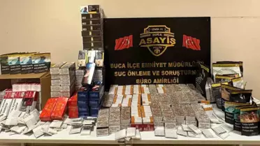 Buca'da Kaçak Sigara Operasyonu