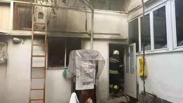 Muğla'da Ev Yangınında Yaşlı Adam Yaralandı