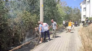 Edirne'de Ot Yangını Kontrol Altına Alındı