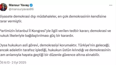 Yavaş'tan İptal Kararına Tepki