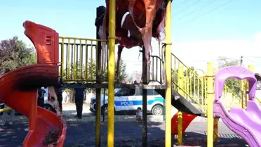 Düzce'deki Çocuk Parkı Kasten Yakıldı