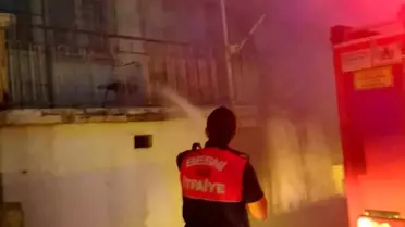 Besni'de Ev Yangını Korkuttu