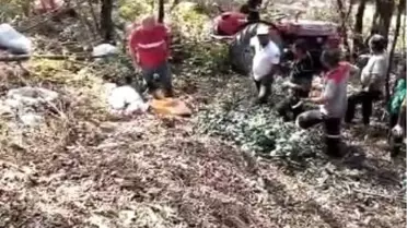 Traktör Devrildi, Sürücü Hayatını Kaybetti