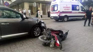 Yalvaç'ta Motosiklet Kazası