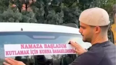 İnegöl'de Sosyal Deney: Namaza Başlayan Genç Korna İle Tebrik Edildi