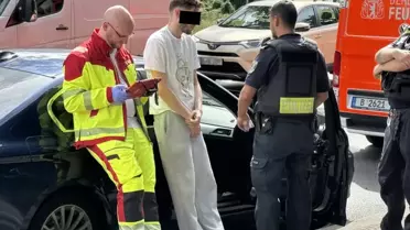 Berlin'de bir araç kalabalık çocuk grubunun arasına daldı, yaralılar var