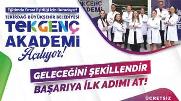 Tekirdağ Büyükşehir Belediyesi, Tek Genç Akademi'yi Hizmete Açıyor