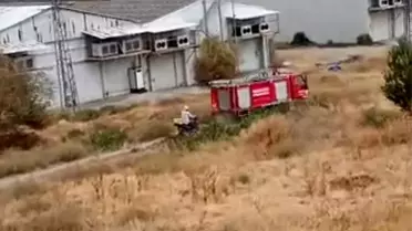 Beypazarı'nda Yangın! 20 Dönüm Alan Yandı