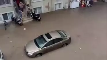 Kestel'de Sağanak Yağış Hayatı Olumsuz Etkiledi