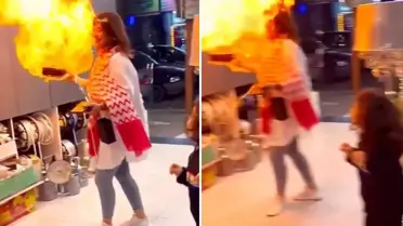 Doğum günü kutlamasında helenyum faciası! Bir anda alev aldı