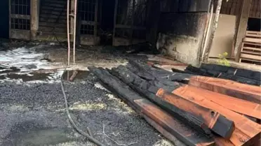 İnegöl'de Mobilya İmalathanesinde Yangın