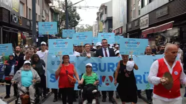 Bursa'da Sağlıklı Yaşam Yürüyüşü Yapıldı