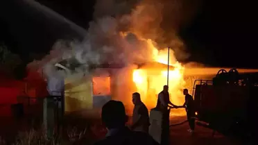 Kütahya'da Bağ Evindeki Yangın Ormana Sıçramadan Söndürüldü