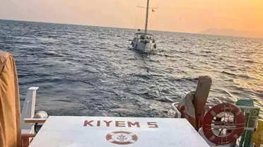 Fethiye Açıklarında Tekne Kurtarma Operasyonu