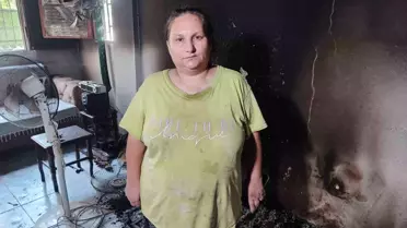 Yangın Mağduru Anne Kız Oto Yıkamacıda Yaşıyor