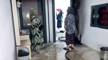 Gaziantep'te 5 Katlı Binada Yangın