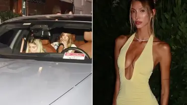 Şevval Şahin eğlenceye 'Resmi Hizmete Mahsustur' yazılı araçla çıktı