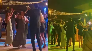 Sinem Kobal ve Kenan İmirzalıoğlu'ndan düğünde ''Erik Dalı'' performansı