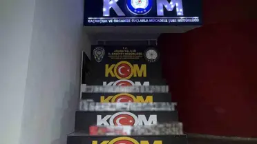 Adana'da Kaçak Sigara Operasyonu