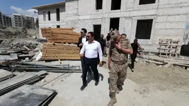 Hatay'da Jandarma Binası İnşaatı Devam Ediyor