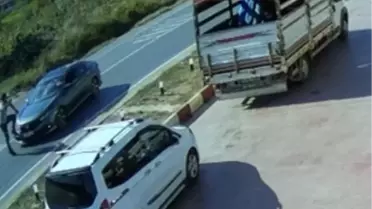 Kandıra'da Yaya Kazası Güvenlik Kamerasında