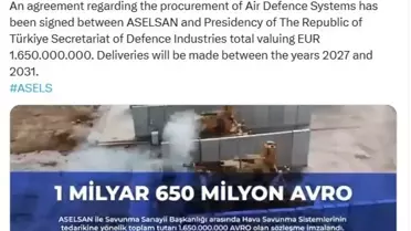 ASELSAN ve SSB'den 1,65 Milyar Avro Sözleşme