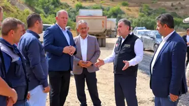 Vali Eldivan Köy Yollarını İnceledi