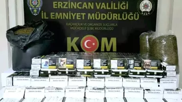 Erzincan'da Kaçak Tütün Operasyonu