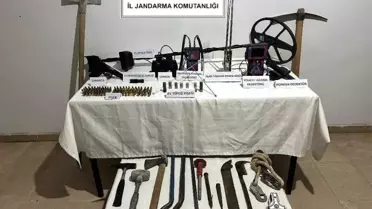İspir'de Kaçak Kazı Operasyonu