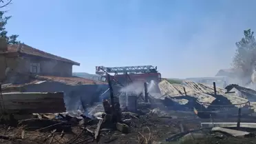 Selendi'de Ahır Yangını: 21 Koyun Hayatını Kaybetti