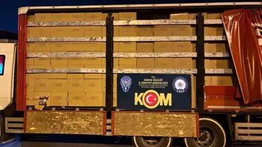 Adana'da 14 Milyon Kaçak Makaron Ele Geçirildi