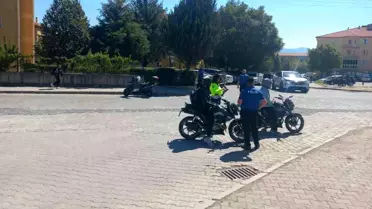 Gediz'de Motosiklet Denetimi: 200 Araç Kontrol Edildi
