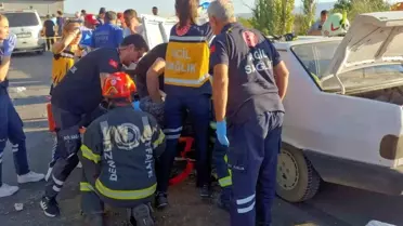 Denizli'de Kaza: 1 Ölü, 4 Yaralı