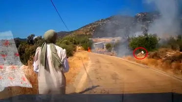 Kaş'ta Yangın Tatilciler Tarafından Söndürüldü