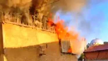 Kütahya'da Ahşap Evde Yangın